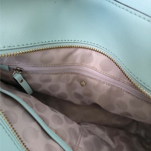 Kate Spade New York Cedar Street Small Hayden Top Handle Bag Aqua Black OS - Picture 13 of 16